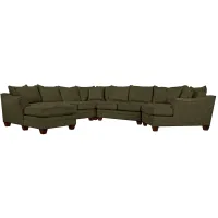 Foresthill 5-pc. Left Hand Facing Sectional Sofa in Elliot Avocado by H.M. Richards