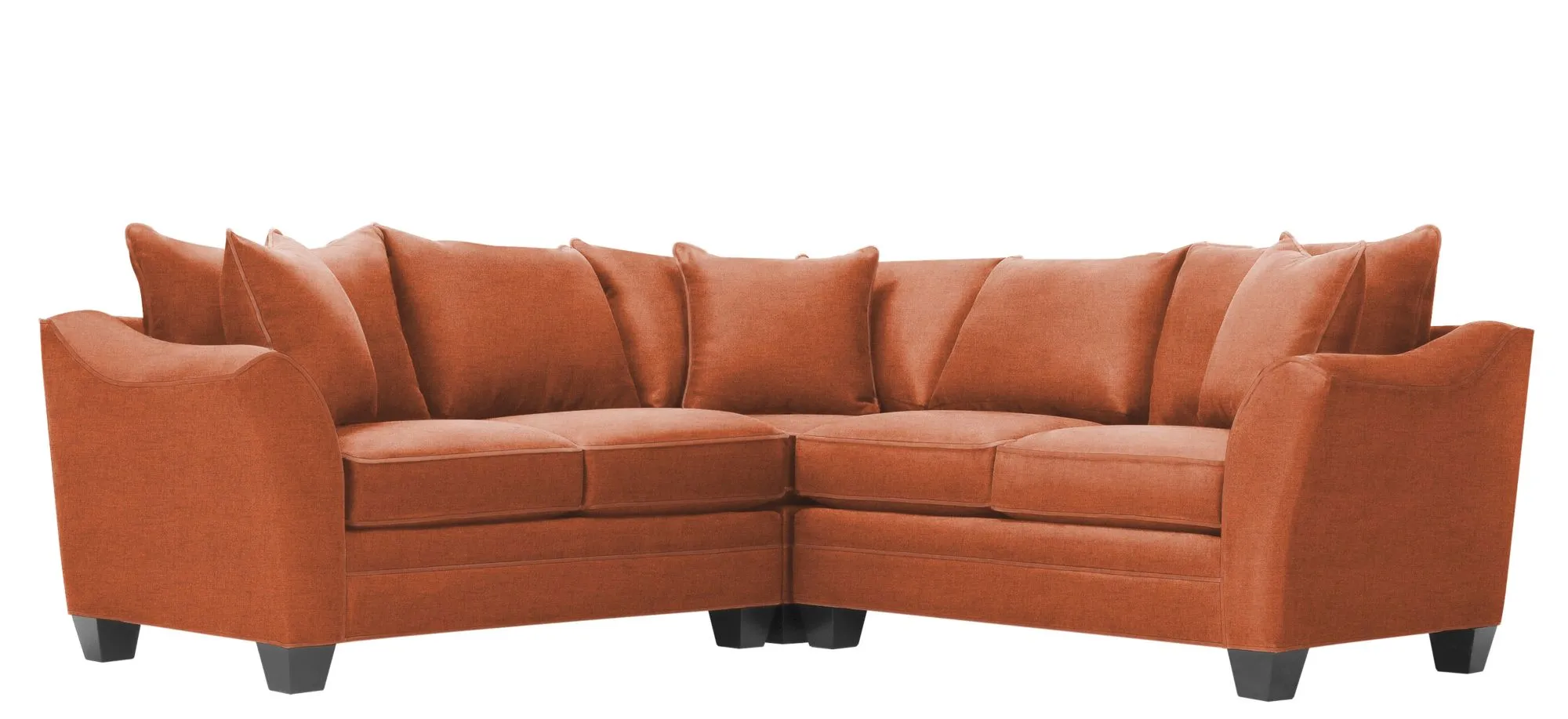 Foresthill 3-pc. Symmetrical Loveseat Sectional Sofa in Santa Rosa Adobe by H.M. Richards