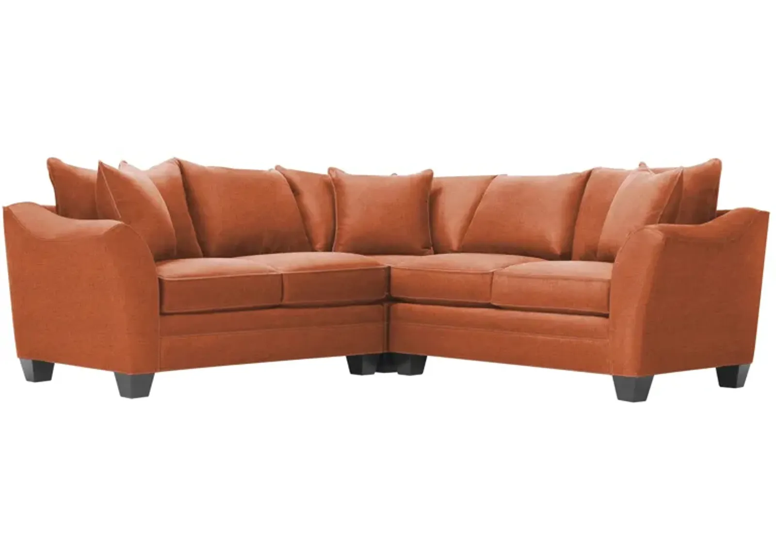 Foresthill 3-pc. Symmetrical Loveseat Sectional Sofa in Santa Rosa Adobe by H.M. Richards