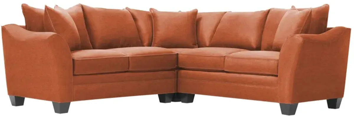 Foresthill 3-pc. Symmetrical Loveseat Sectional Sofa in Santa Rosa Adobe by H.M. Richards