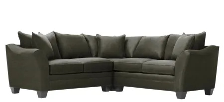 Foresthill 3-pc. Symmetrical Loveseat Sectional Sofa in Santa Rosa Slate by H.M. Richards