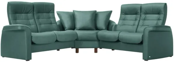 Stressless Sapphire 3-pc. Leather Reclining Sectional Sofa