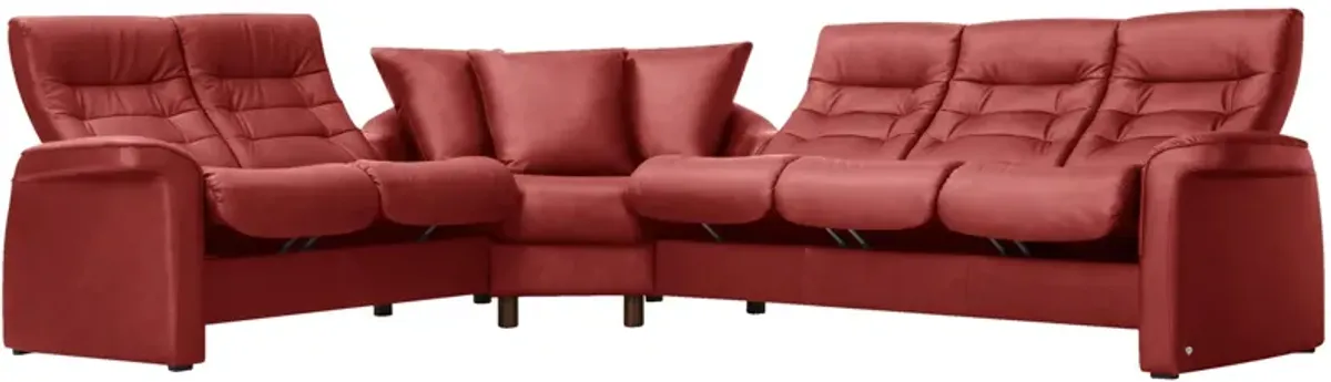 Stressless Sapphire 3-pc. Leather Reclining Sectional Sofa
