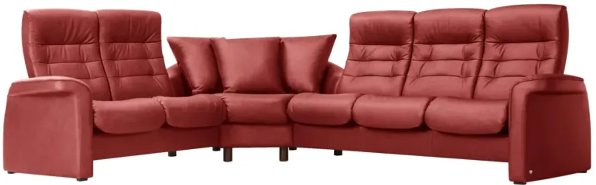Stressless Sapphire 3-pc. Leather Reclining Sectional Sofa