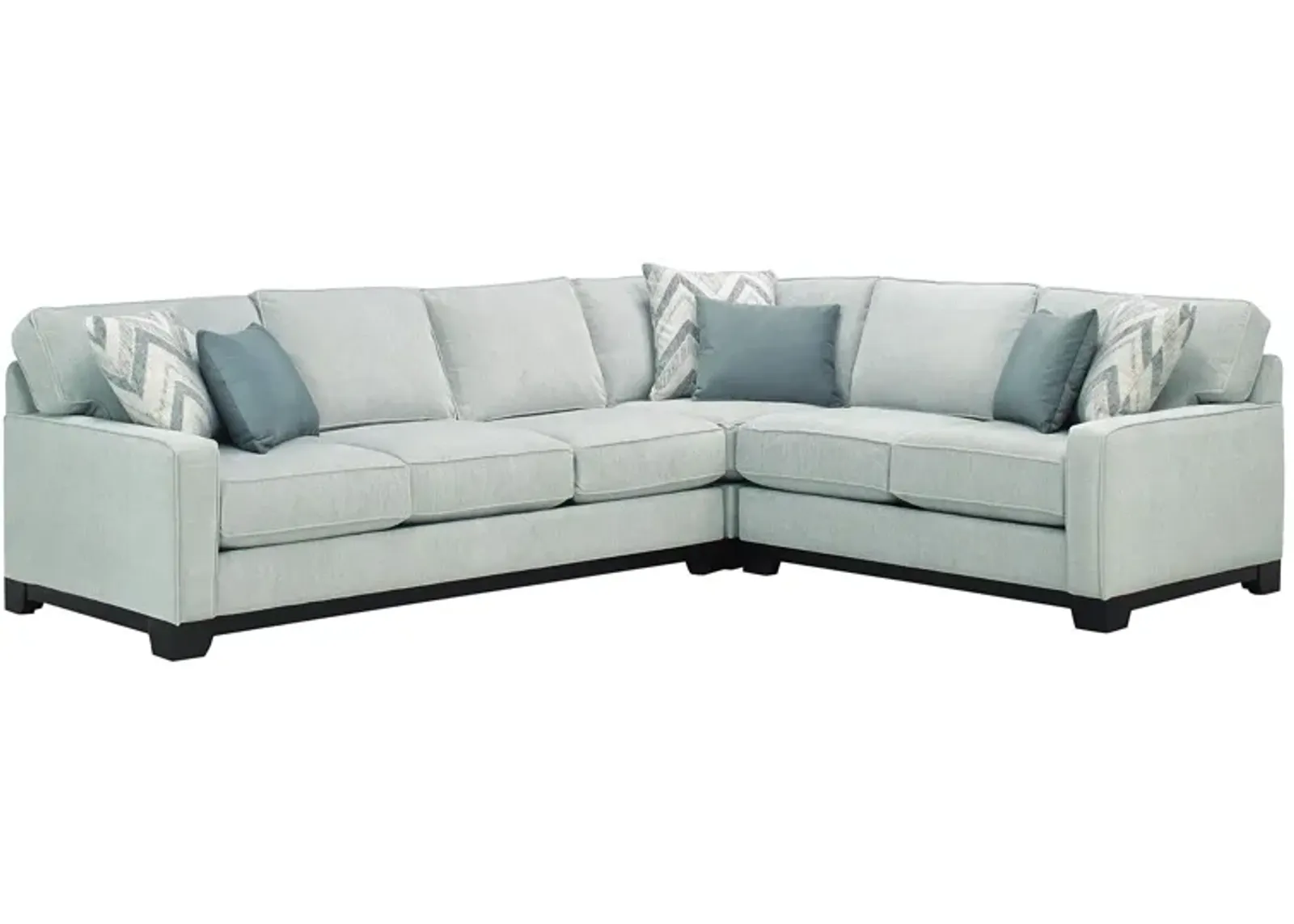 Arlo 3-pc. Sleeper Sectional Sofa in Suede Dove by Jonathan Louis