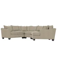 Foresthill 4-pc. Right Hand Cuddler Sectional Sofa in Sugar Shack Putty by H.M. Richards