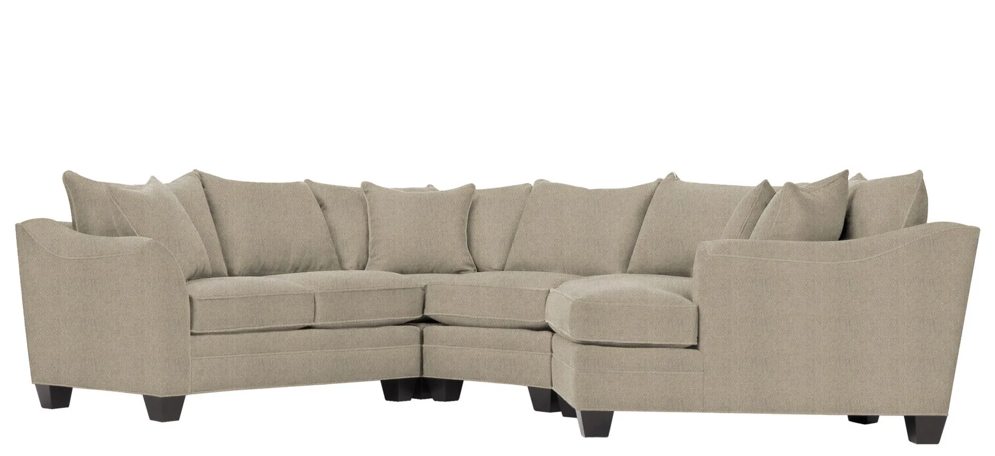 Foresthill 4-pc. Right Hand Cuddler Sectional Sofa in Sugar Shack Putty by H.M. Richards