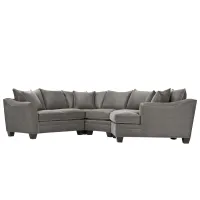 Foresthill 4-pc. Right Hand Cuddler Sectional Sofa in Sugar Shack Stone by H.M. Richards