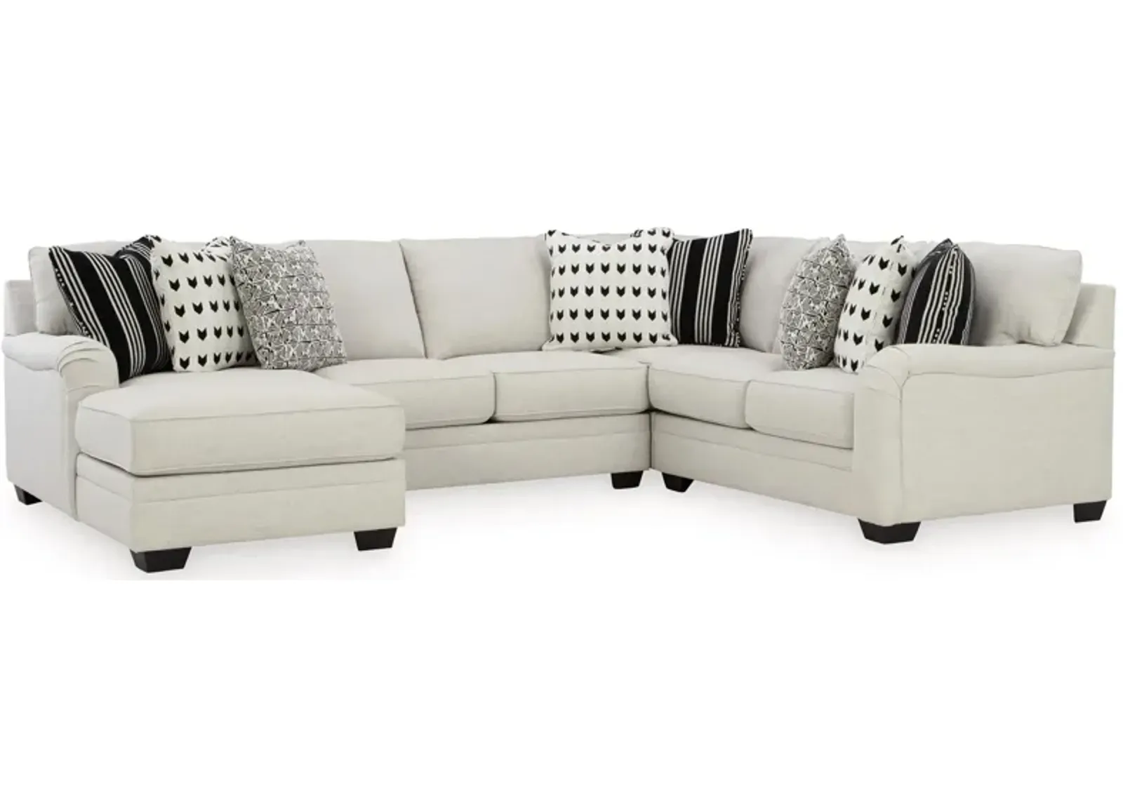 Huntsworth 4-pc. Sectional with Chaise in Dove Gray by Ashley Furniture