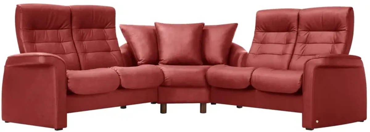 Stressless Sapphire 3-pc. Leather Reclining Sectional Sofa