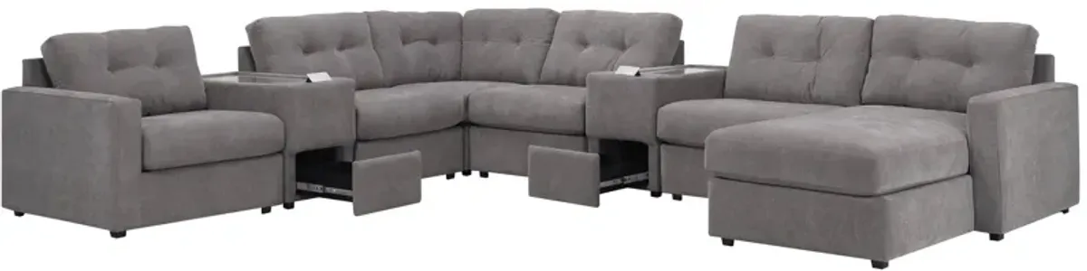 ModularOne 8-pc. Sectional w/Two Power Consoles