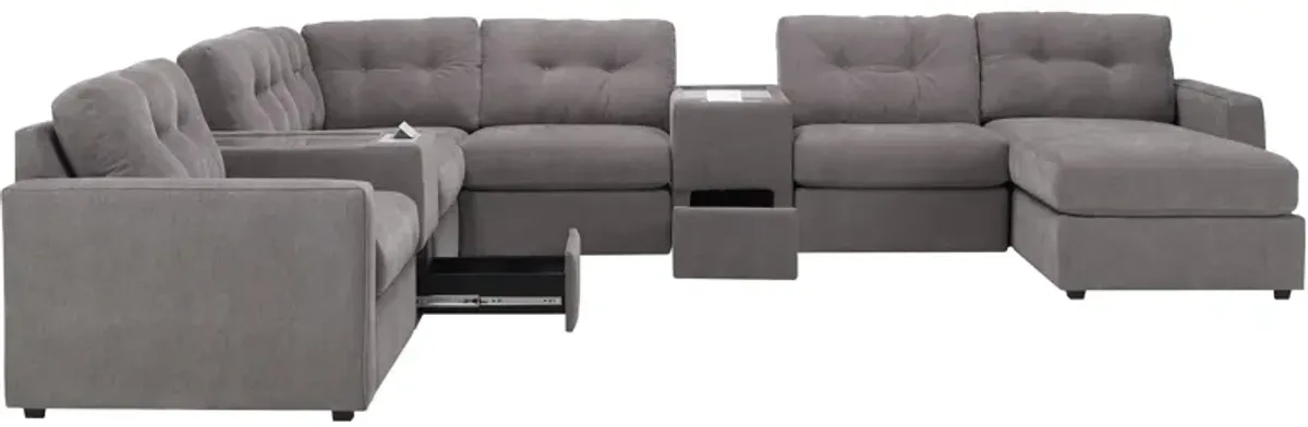 ModularOne 8-pc. Sectional w/Two Power Consoles