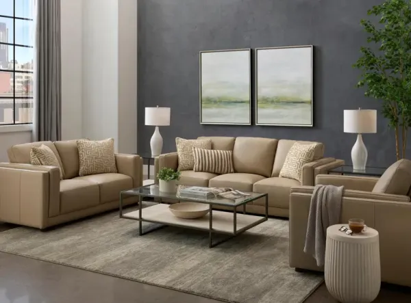 Marni Leather Living Room Set