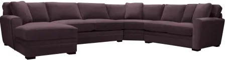 Artemis II 4-pc. Full Sleeper Sectional Sofa in Gypsy Eggplant by Jonathan Louis