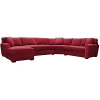 Artemis II 4-pc. Full Sleeper Sectional Sofa in Gypsy Scarlet by Jonathan Louis