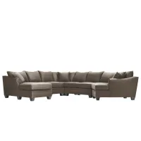 Foresthill 5-pc. Left Hand Facing Sectional Sofa in Santa Rosa Taupe by H.M. Richards