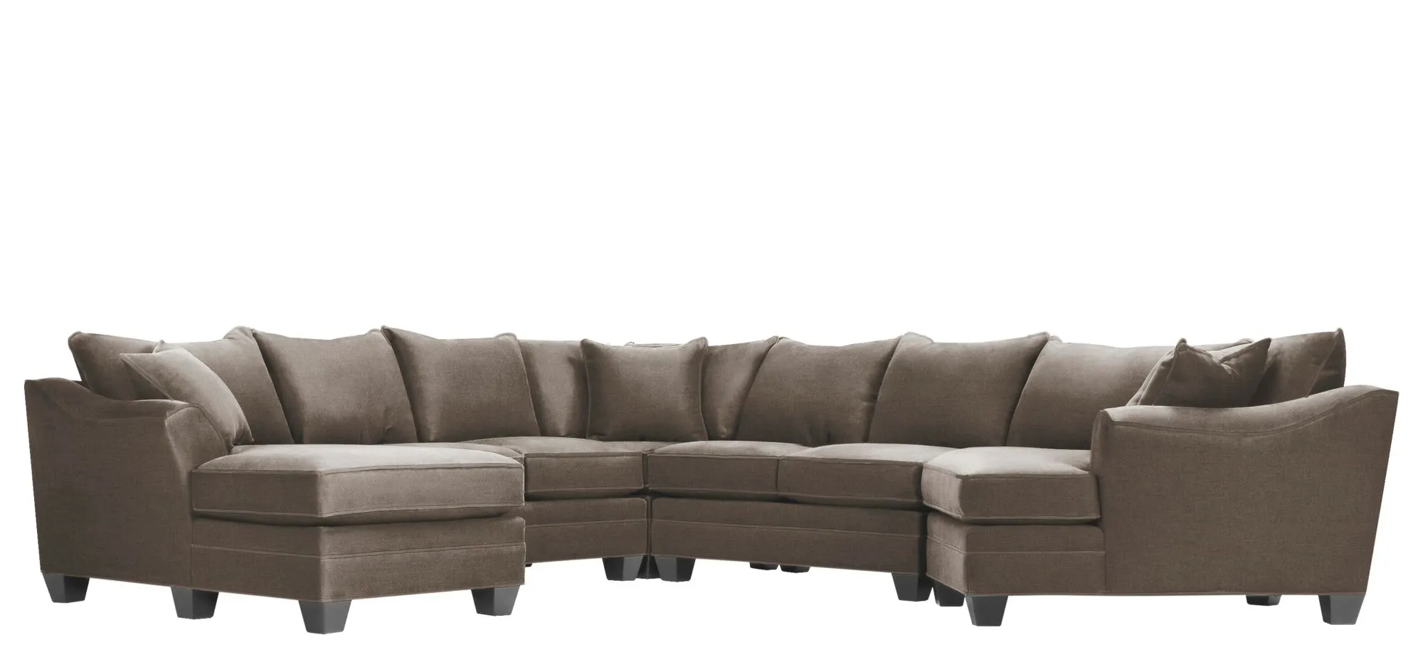 Foresthill 5-pc. Left Hand Facing Sectional Sofa in Santa Rosa Taupe by H.M. Richards