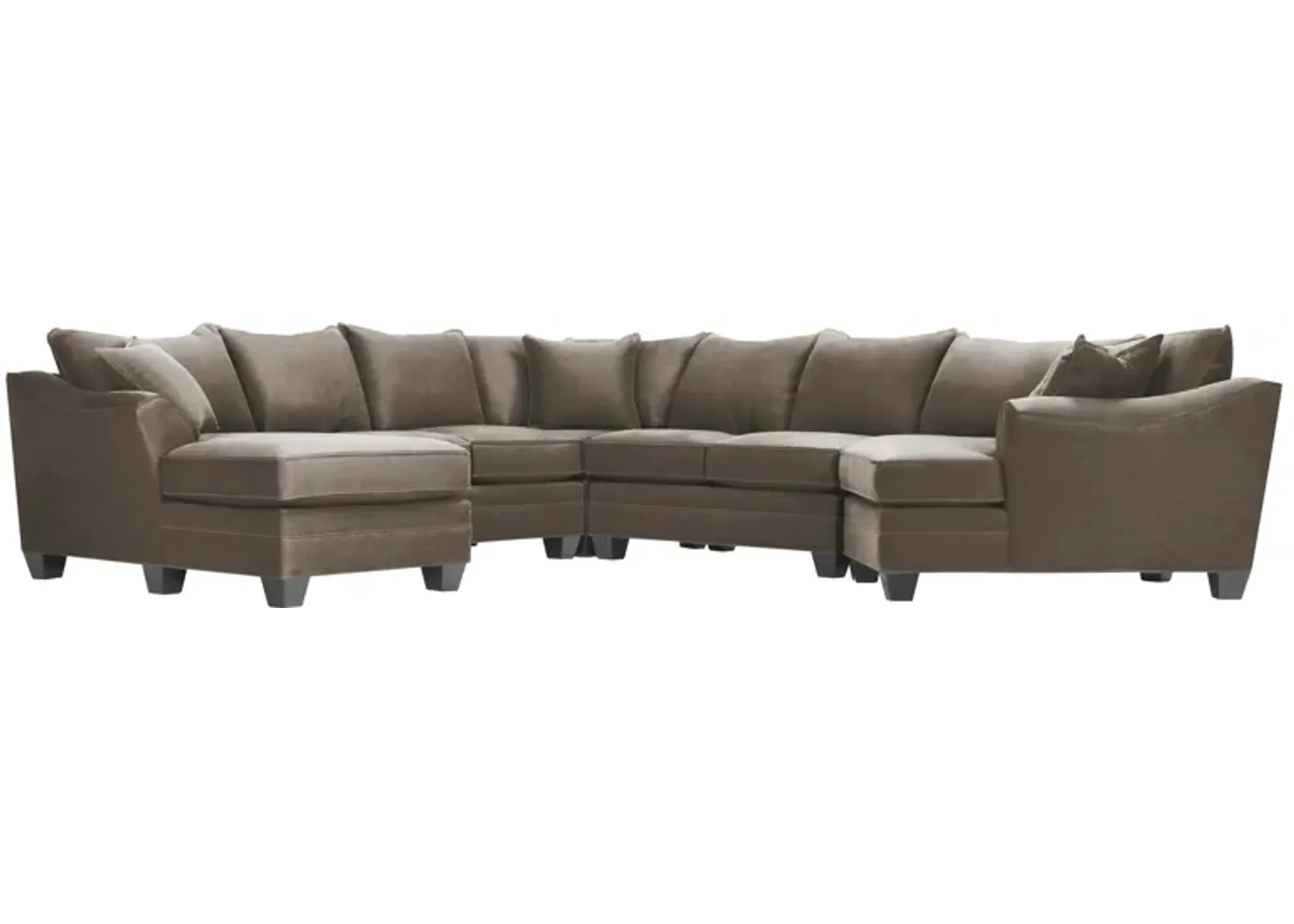 Foresthill 5-pc. Left Hand Facing Sectional Sofa in Santa Rosa Taupe by H.M. Richards