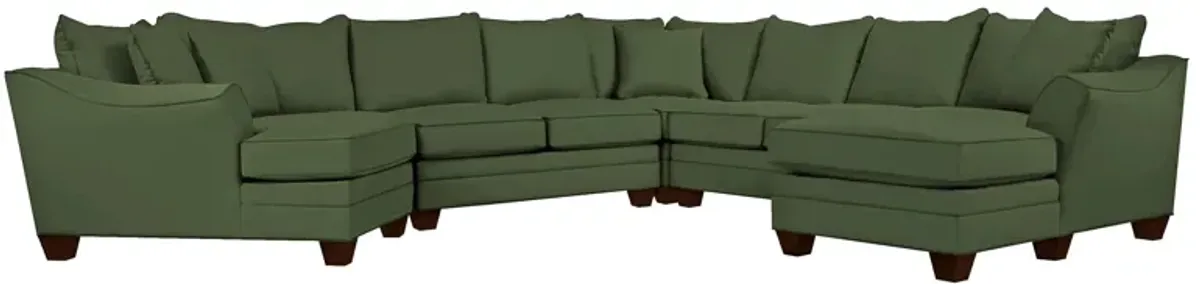 Foresthill 5-pc. Left Hand Facing Sectional Sofa in Suede So Soft Pine by H.M. Richards