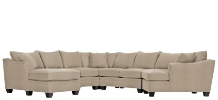 Foresthill 5-pc. Left Hand Facing Sectional Sofa in Sugar Shack Putty by H.M. Richards