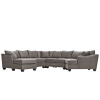 Foresthill 5-pc. Left Hand Facing Sectional Sofa in Sugar Shack Stone by H.M. Richards