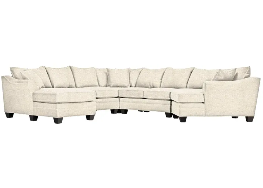 Foresthill 5-pc. Left Hand Facing Sectional Sofa in Sugar Shack Alabaster by H.M. Richards