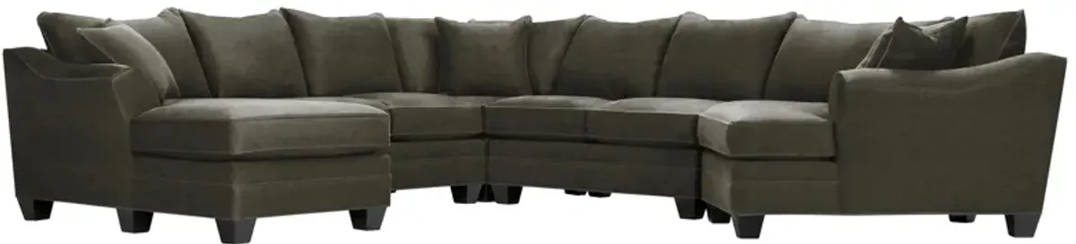 Foresthill 5-pc. Left Hand Facing Sectional Sofa in Santa Rosa Slate by H.M. Richards