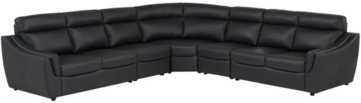 Warner 5-pc Leather Sectional