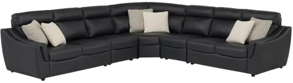 Warner 5-pc Leather Sectional
