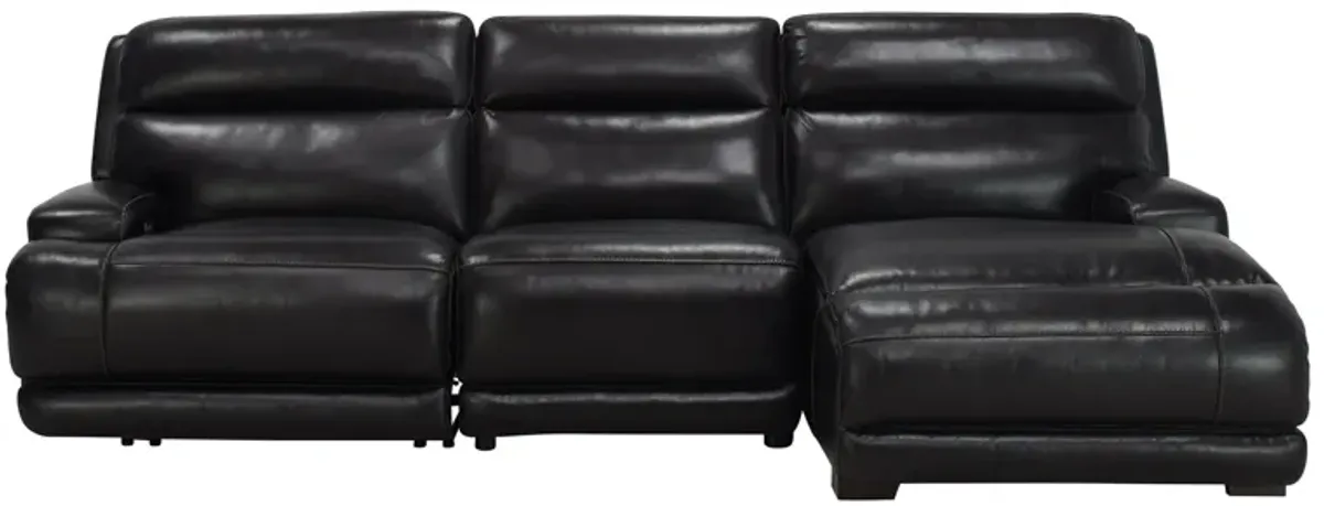 Tompkins Leather 3-pc. Sectional