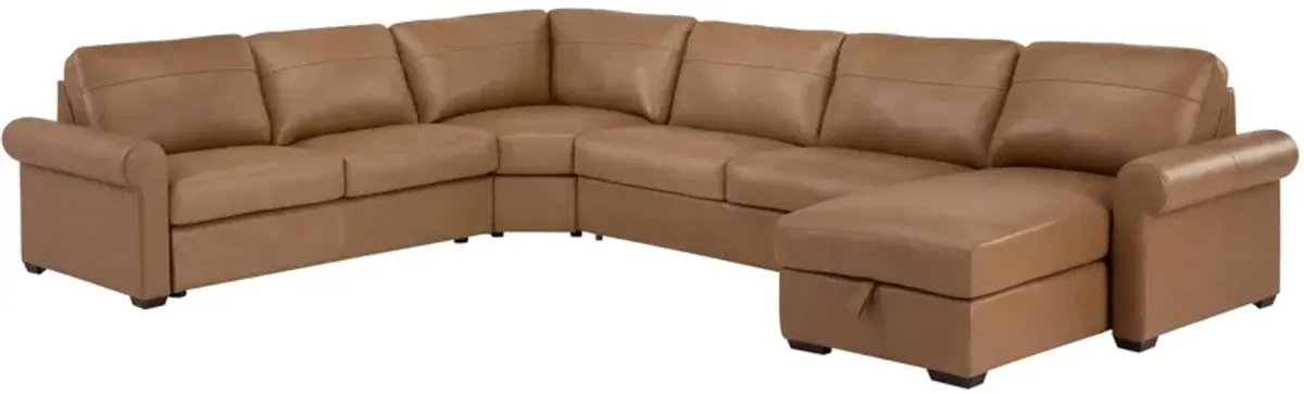 Harley 5-pc. Leather Sectional