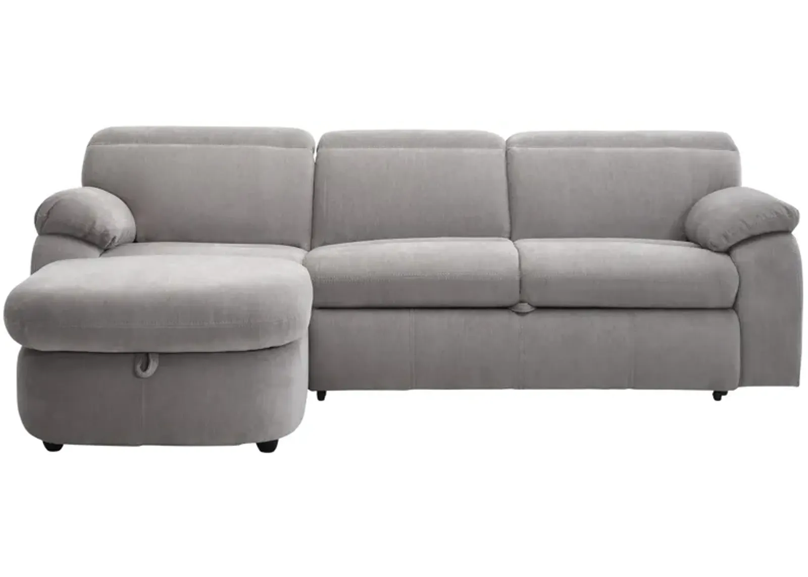 Enbright 2-pc. Sofa Chaise w/ Pop Up Sleeper in Gray by Bellanest