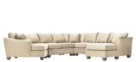 Foresthill 5-pc. Right Hand Facing Sectional Sofa in Santa Rosa Linen by H.M. Richards