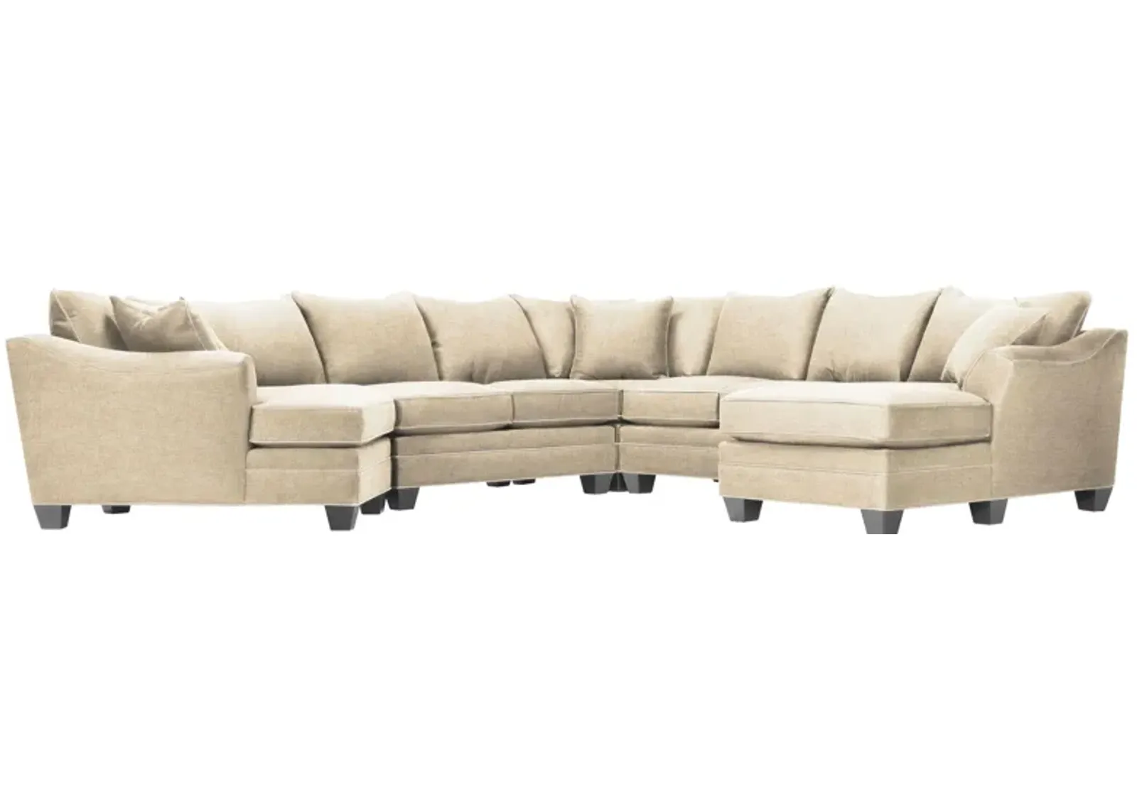 Foresthill 5-pc. Right Hand Facing Sectional Sofa in Santa Rosa Linen by H.M. Richards