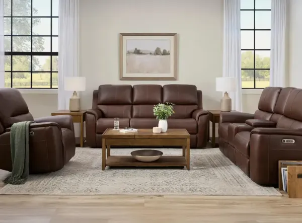 Henrick Triple Power Leather Living Room Set