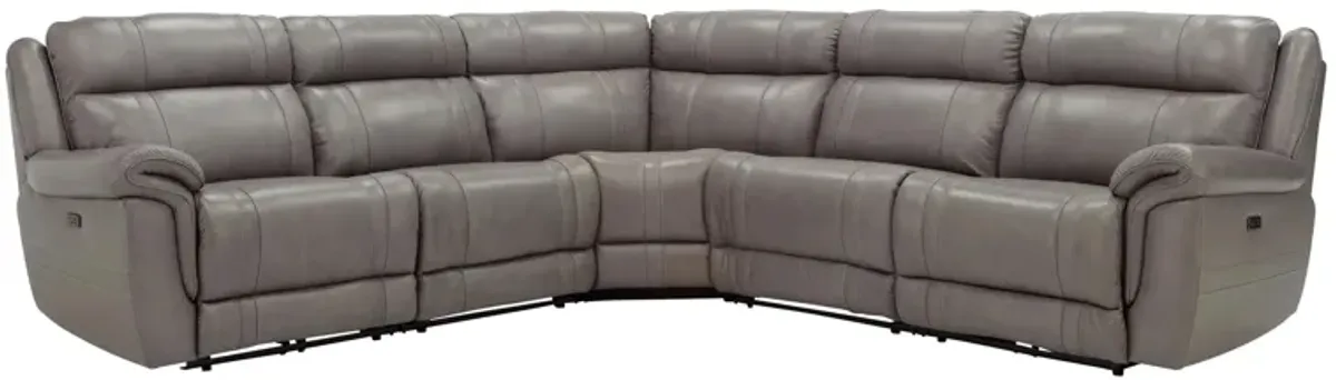 Ridgewood 5-pc. Leather Power-Reclining Sectional Sofa