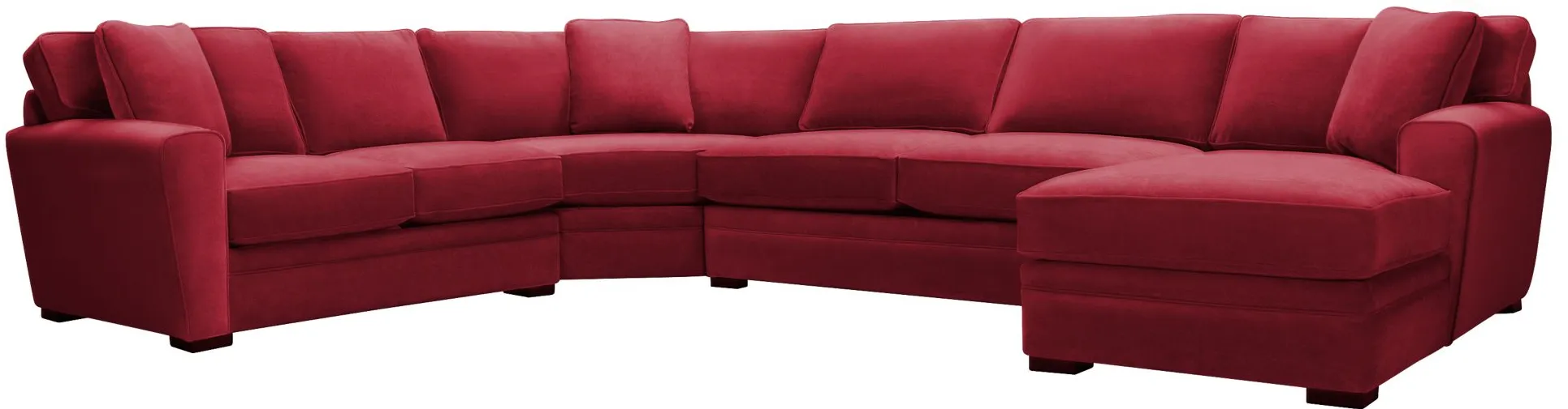 Artemis II 4-pc. Full Sleeper Sectional Sofa in Gypsy Scarlet by Jonathan Louis