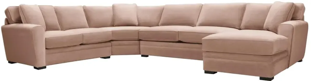 Artemis II 4-pc. Sectional in Gypsy Blush by Jonathan Louis