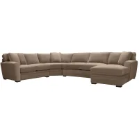 Artemis II 4-pc. Full Sleeper Sectional Sofa in Gypsy Taupe by Jonathan Louis