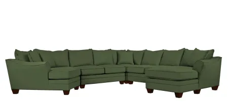 Foresthill 5-pc. Right Hand Facing Sectional Sofa in Suede So Soft Pine by H.M. Richards