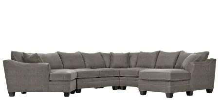Foresthill 5-pc. Right Hand Facing Sectional Sofa in Sugar Shack Stone by H.M. Richards