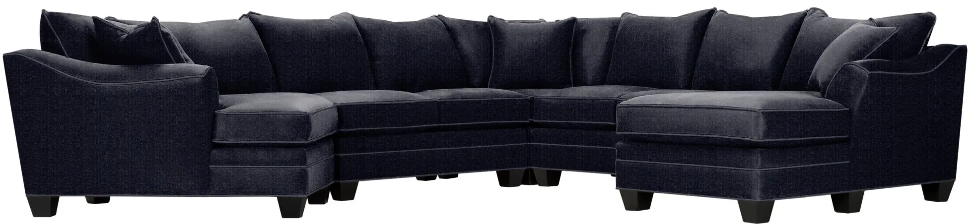 Foresthill 5-pc. Right Hand Facing Sectional Sofa in Sugar Shack Navy by H.M. Richards