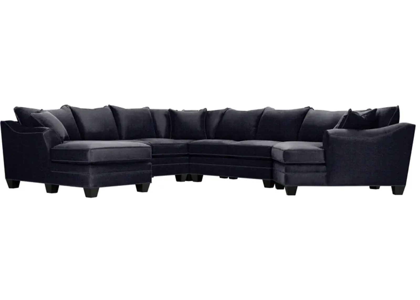 Foresthill 5-pc. Left Hand Facing Sectional Sofa in Sugar Shack Navy by H.M. Richards