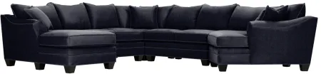 Foresthill 5-pc. Left Hand Facing Sectional Sofa in Sugar Shack Navy by H.M. Richards