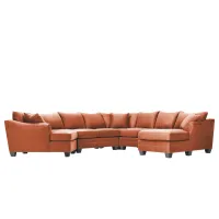 Foresthill 5-pc. Right Hand Facing Sectional Sofa in Santa Rosa Adobe by H.M. Richards