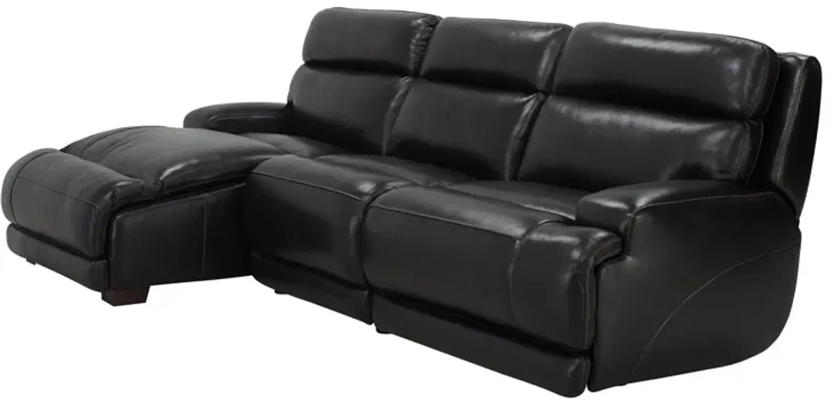 Tompkins Leather 3-pc. Sectional