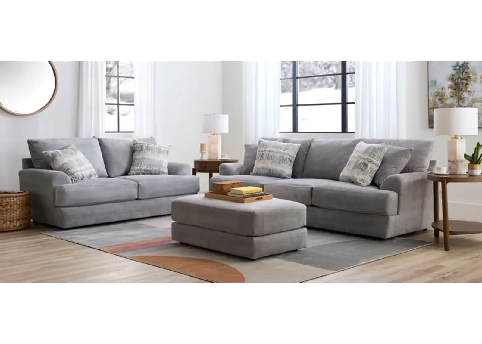 Joel Living Room Set in Tidal Gray by Bellanest