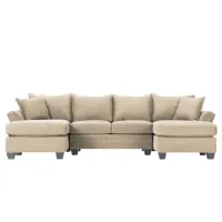 Foresthill 3-pc. Symmetrical Chaise Sectional Sofa in Santa Rosa Linen by H.M. Richards