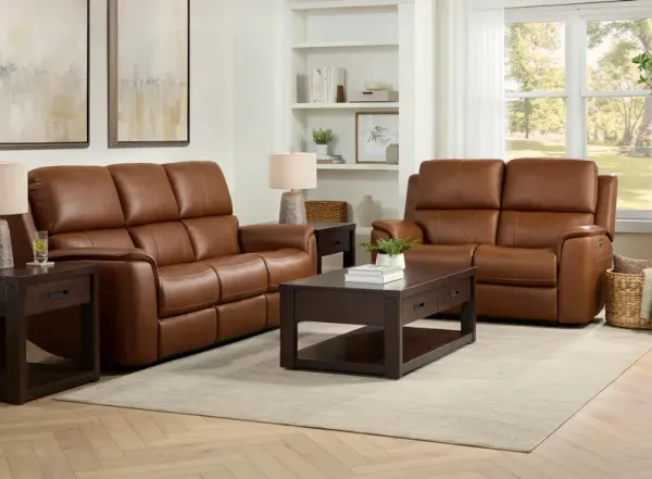 Henrick Triple Power Leather Living Room Set