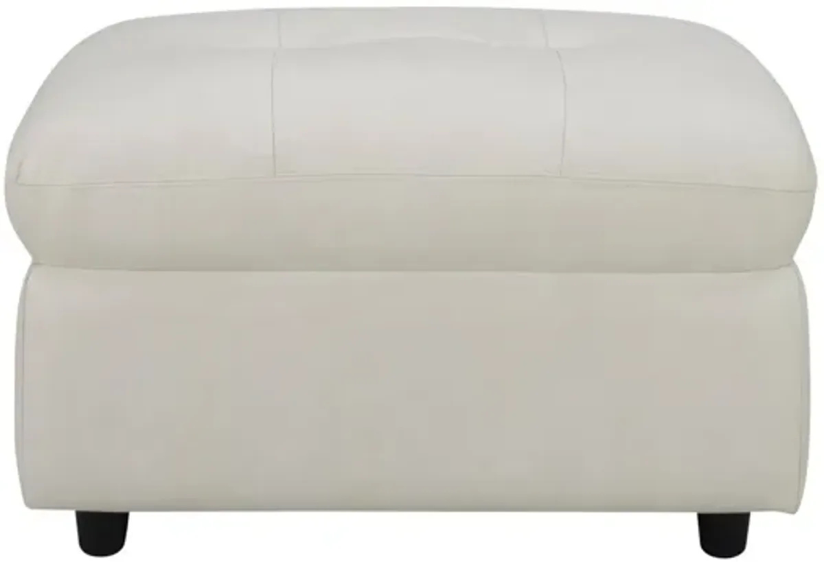 Damar 2-pc. Chair & Ottoman in White by Chateau D'Ax